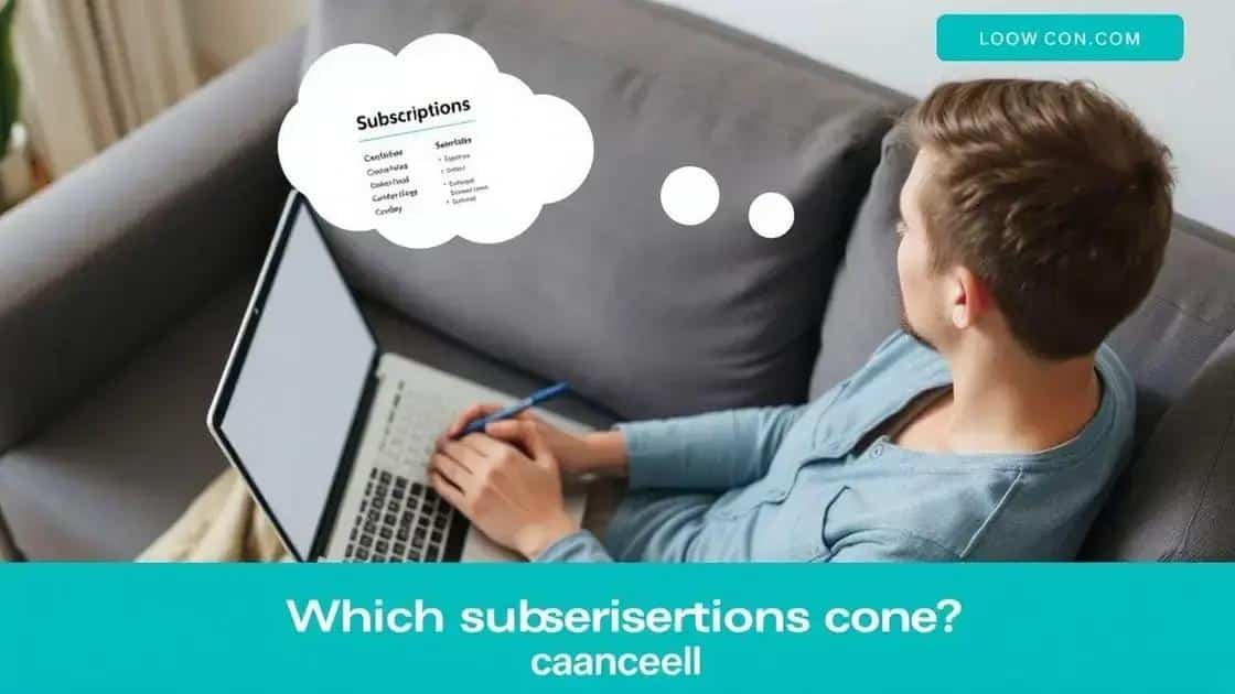 Identifying unnecessary subscriptions
