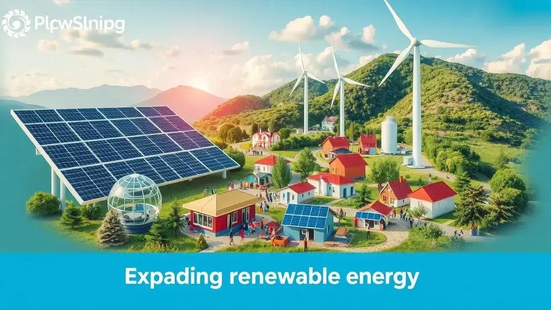 The benefits of expanding renewable energy